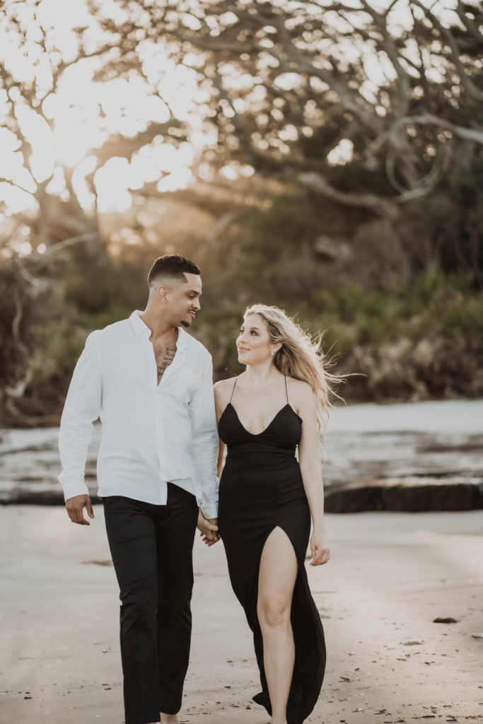 engagement session at the beach