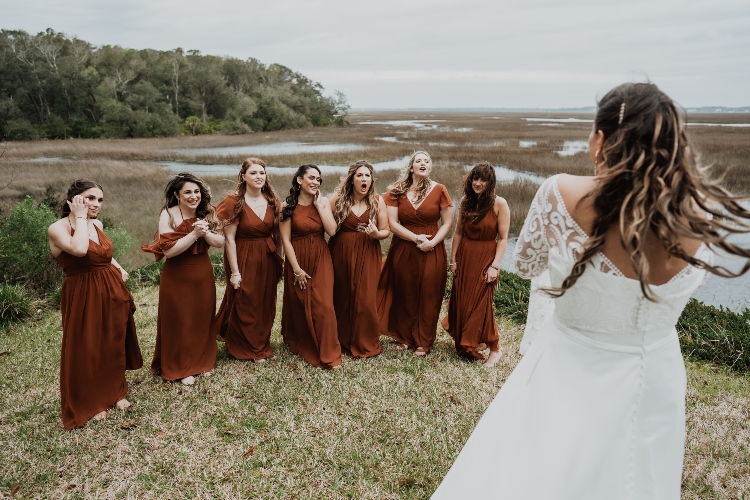  Top Wedding Photography Trends for 2024 - Bridal Party Dress Reveal